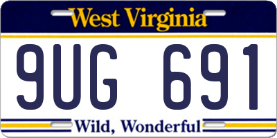 WV license plate 9UG691