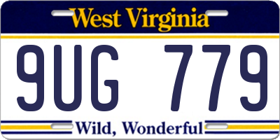 WV license plate 9UG779