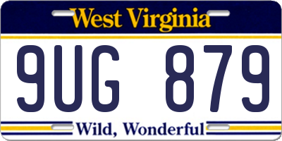 WV license plate 9UG879