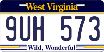 WV license plate 9UH573