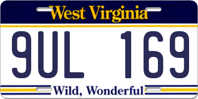 WV license plate 9UL169