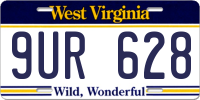 WV license plate 9UR628