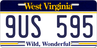 WV license plate 9US595