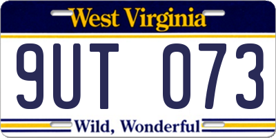 WV license plate 9UT073