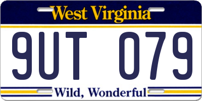 WV license plate 9UT079