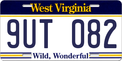 WV license plate 9UT082