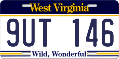 WV license plate 9UT146