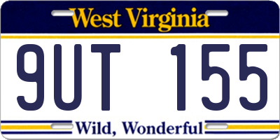 WV license plate 9UT155