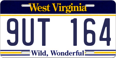 WV license plate 9UT164