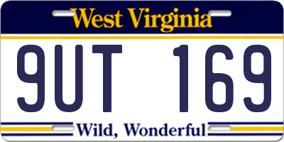 WV license plate 9UT169