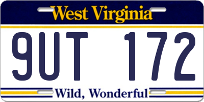 WV license plate 9UT172