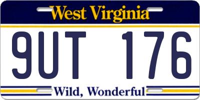 WV license plate 9UT176