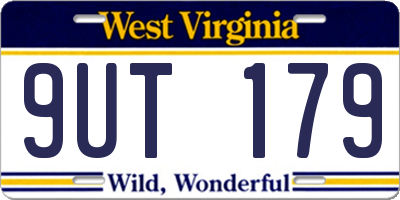 WV license plate 9UT179