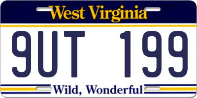 WV license plate 9UT199