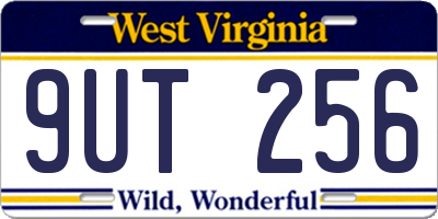 WV license plate 9UT256