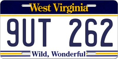 WV license plate 9UT262