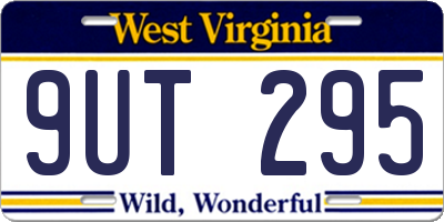 WV license plate 9UT295