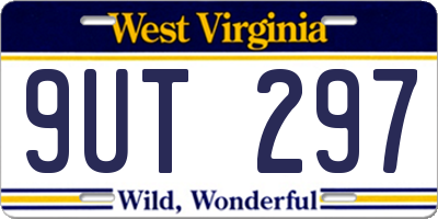 WV license plate 9UT297