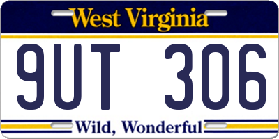 WV license plate 9UT306