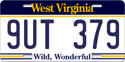 WV license plate 9UT379