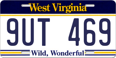 WV license plate 9UT469
