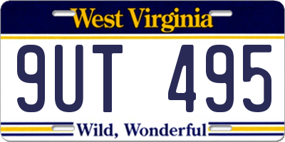 WV license plate 9UT495