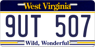 WV license plate 9UT507