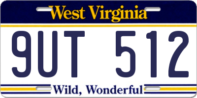 WV license plate 9UT512