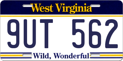 WV license plate 9UT562
