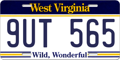 WV license plate 9UT565