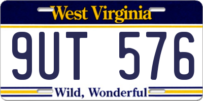 WV license plate 9UT576