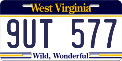 WV license plate 9UT577