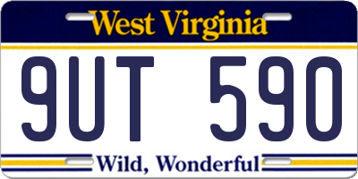 WV license plate 9UT590