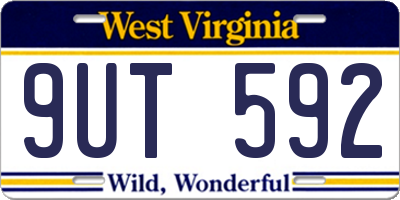WV license plate 9UT592