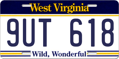 WV license plate 9UT618