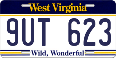 WV license plate 9UT623