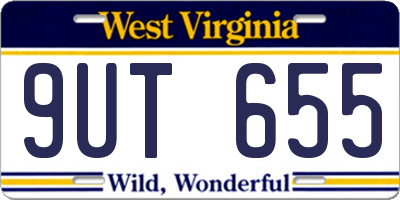 WV license plate 9UT655