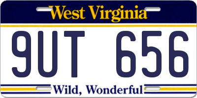 WV license plate 9UT656