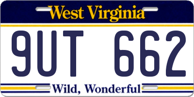 WV license plate 9UT662
