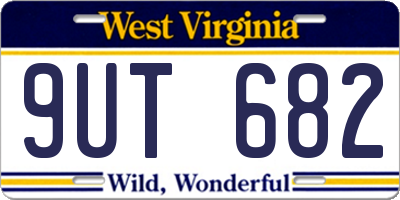 WV license plate 9UT682