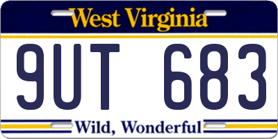 WV license plate 9UT683