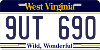 WV license plate 9UT690