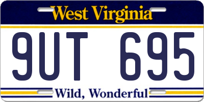 WV license plate 9UT695
