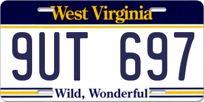 WV license plate 9UT697