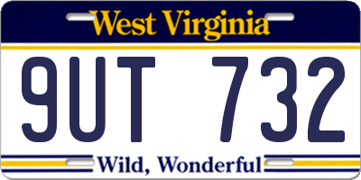 WV license plate 9UT732