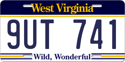 WV license plate 9UT741