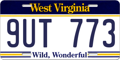 WV license plate 9UT773