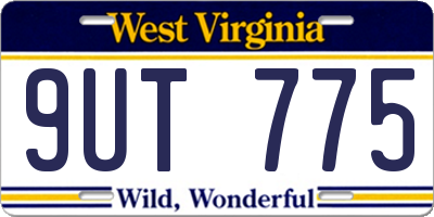 WV license plate 9UT775