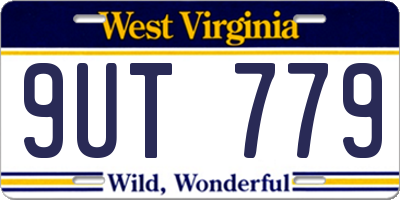 WV license plate 9UT779