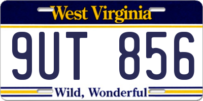 WV license plate 9UT856